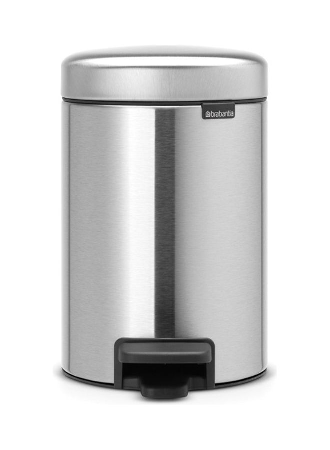 Pedal Bin Newicon With Inner Bucket Silver/Black 3Liters - v1622101965/N47691409A_1