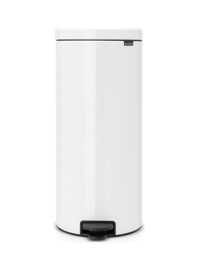 Pedal Bin Newicon With Inner Bucket White 30Liters 