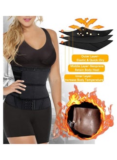 XiuWoo Waist Trainer Belt,Waist Cincher Trimmer Slimming Workout Body Shaper For Weight Loss 2XL 2XL  - Image 2