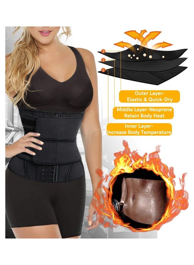 XiuWoo Waist Trainer Belt,Waist Cincher Trimmer Slimming Workout Body Shaper For Weight Loss 2XL 2XL  - Image 2