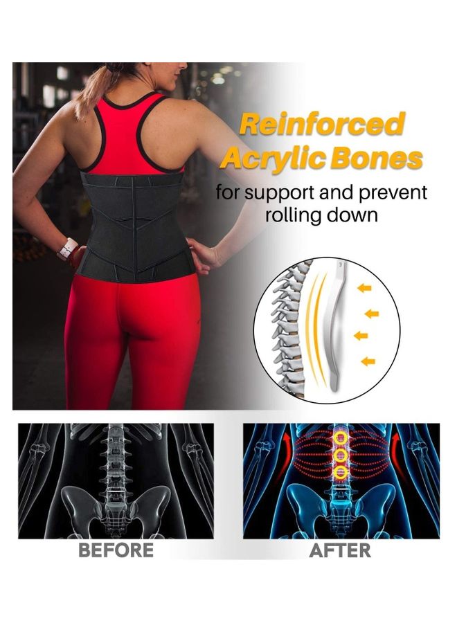 XiuWoo Waist Trainer Belt,Waist Cincher Trimmer Slimming Workout Body Shaper For Weight Loss 2XL 2XL  - Image 3