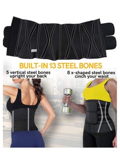 XiuWoo Waist Trainer Belt,Waist Cincher Trimmer Slimming Workout Body Shaper For Weight Loss 2XL 2XL  - Image 5