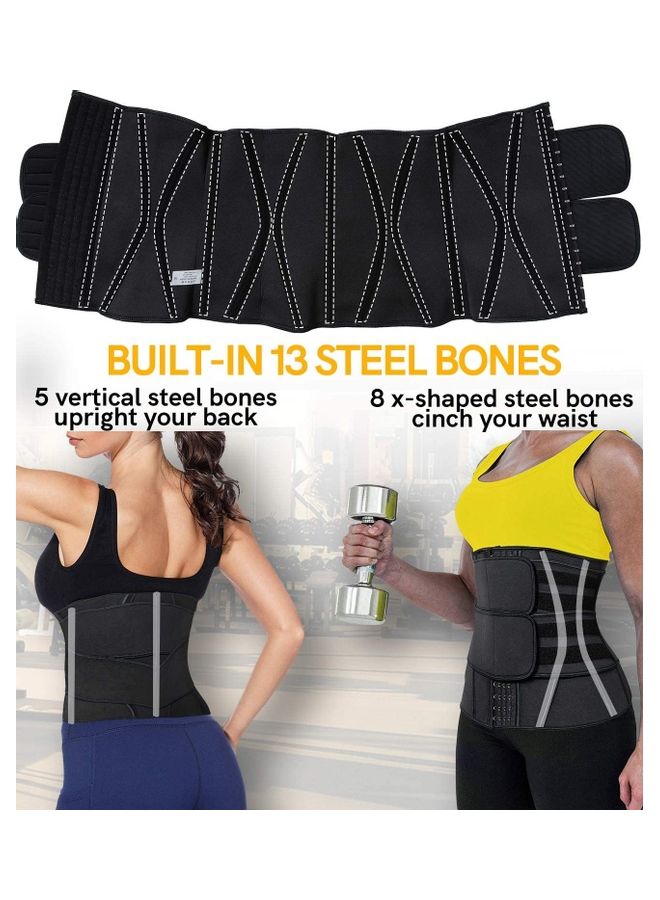 XiuWoo Waist Trainer Belt,Waist Cincher Trimmer Slimming Workout Body Shaper For Weight Loss 2XL 2XL  - Image 5