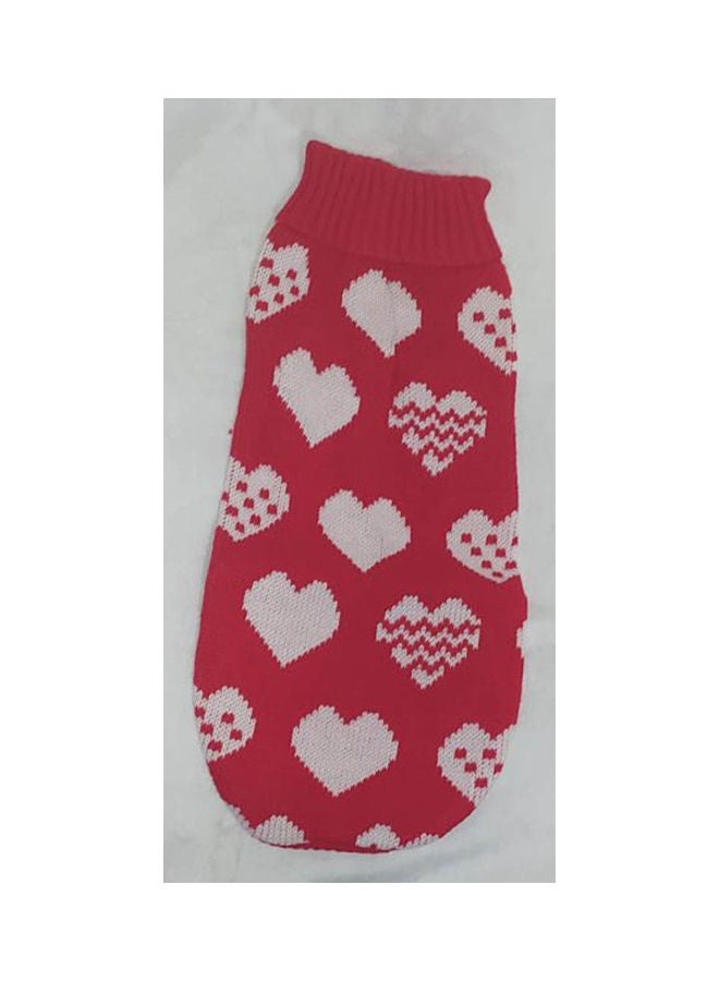 Generic Dog Jumper Coats Winter Small Dog Pet Cat Puppy Sweaters Red 15cm - Image 1