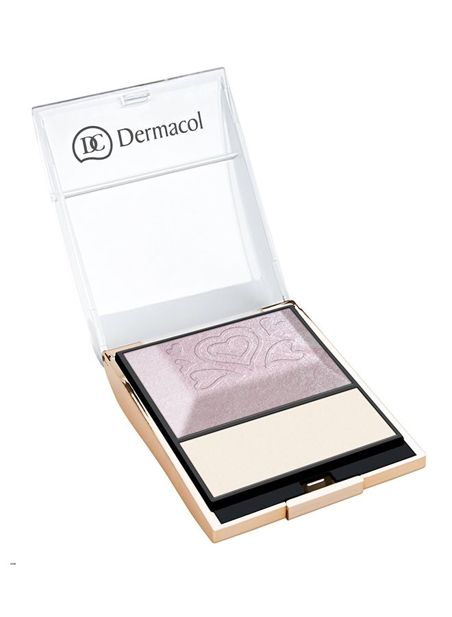 Dermacol Two Shades Illumenting Palette Purple/Beige - Image 3