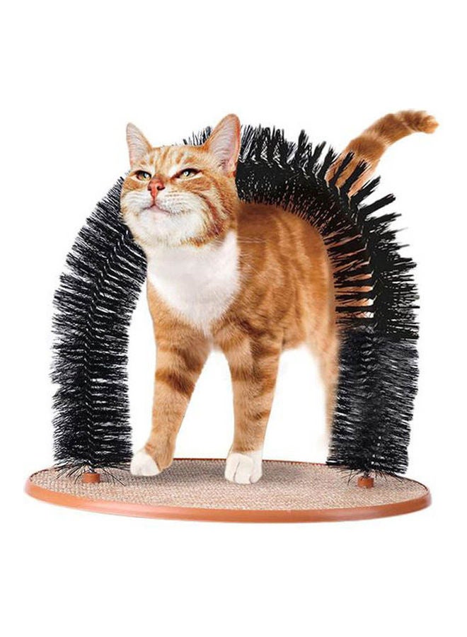 Cat Scratcher With Catnip Self Grooming Black