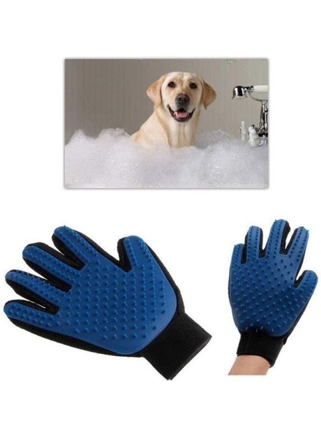 Generic Pet Deshedding Cleaning Brush Magic Glove Dog Cat Hair Massage Grooming Groome Blue  - Image 3