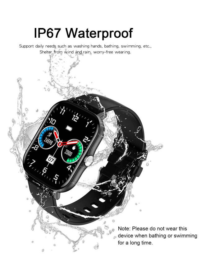 سوار ذكي طراز KT48 . أسود - Image 2