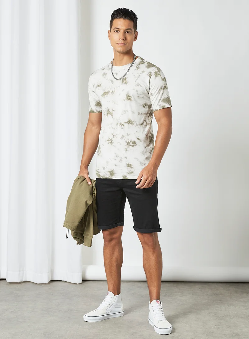 Shine Original Tie-Dye Print T-Shirt White