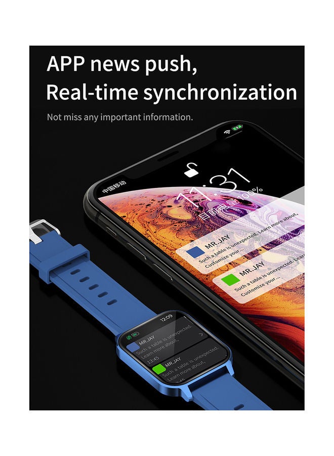 Q18 Smartwatch Blue - Image 3