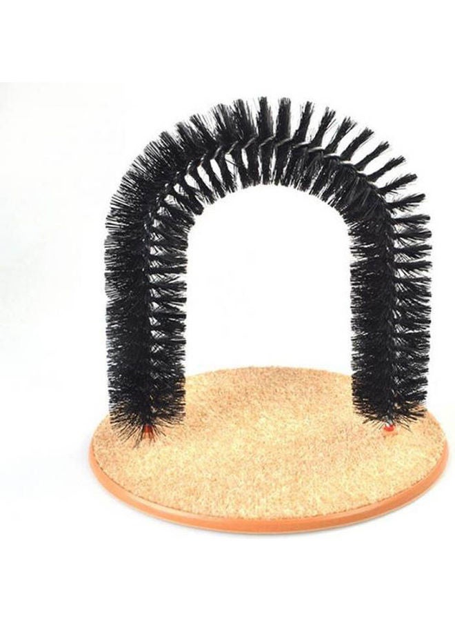 Pet Cat Self Grooming And Massaging Arch Bristles Cat Toy Black