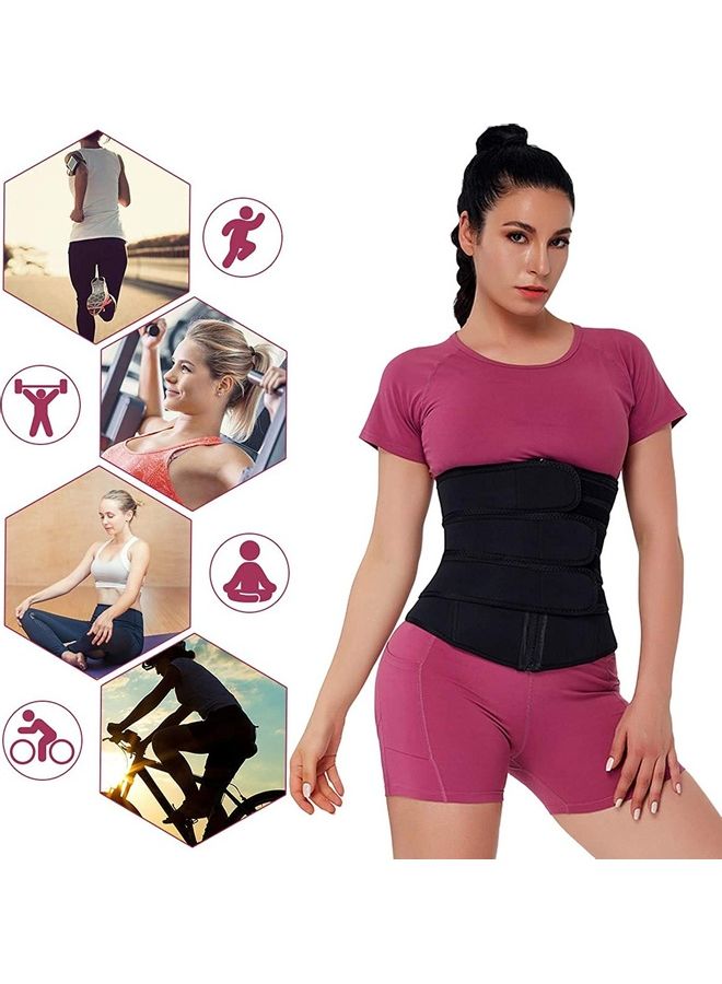 Waist Trainer for Women Neoprene 3 Strap Cincher Corset Trimmer Belt Body Shaper Workout Sport Girdle XL - v1622106149/N47690019A_6