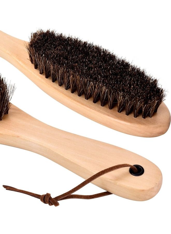 Horsehair Shoe Cleaning Brush Beige - Image 2