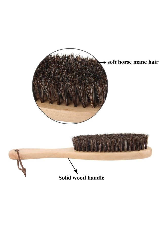 Horsehair Shoe Cleaning Brush Beige - Image 4