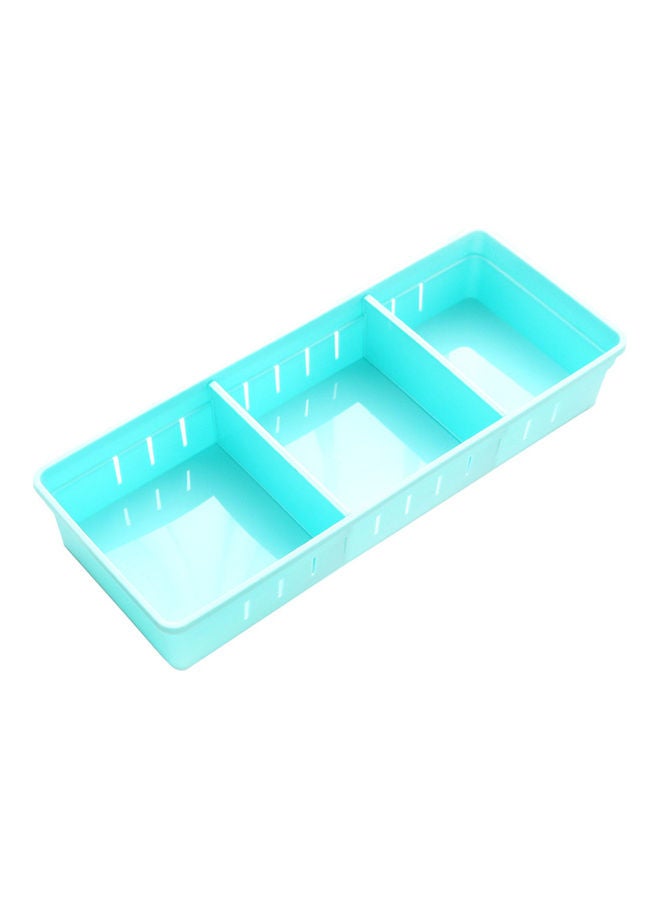 Adjustable Kitchen Drawer Organizer Blue 7x34x16cm 
