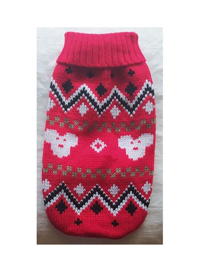 Generic Dog Jumper Coats Winter Small Dog Pet Cat Puppy Sweaters Red 20cm - Image 1