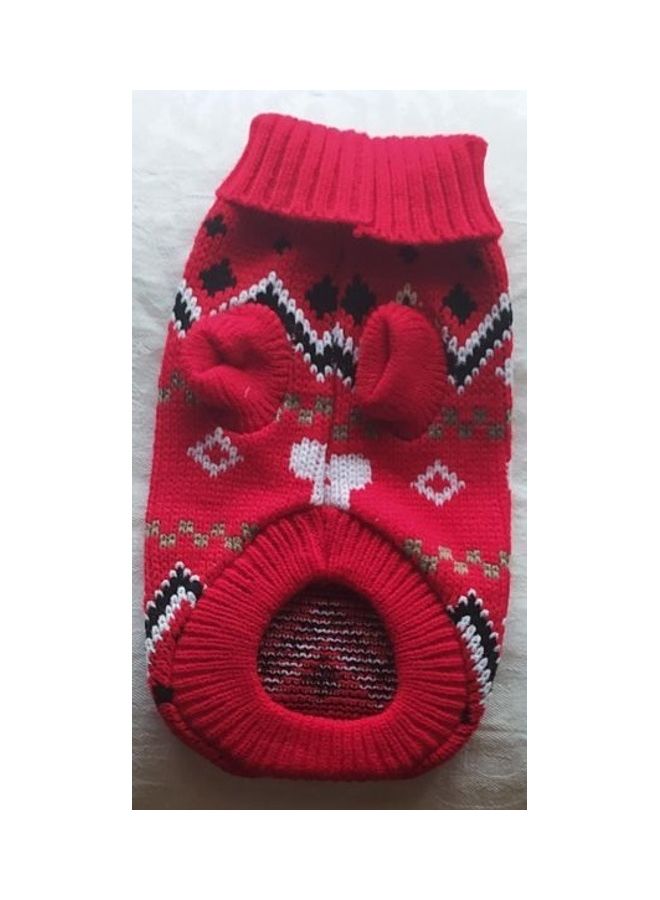 Generic Dog Jumper Coats Winter Small Dog Pet Cat Puppy Sweaters Red 20cm - Image 2