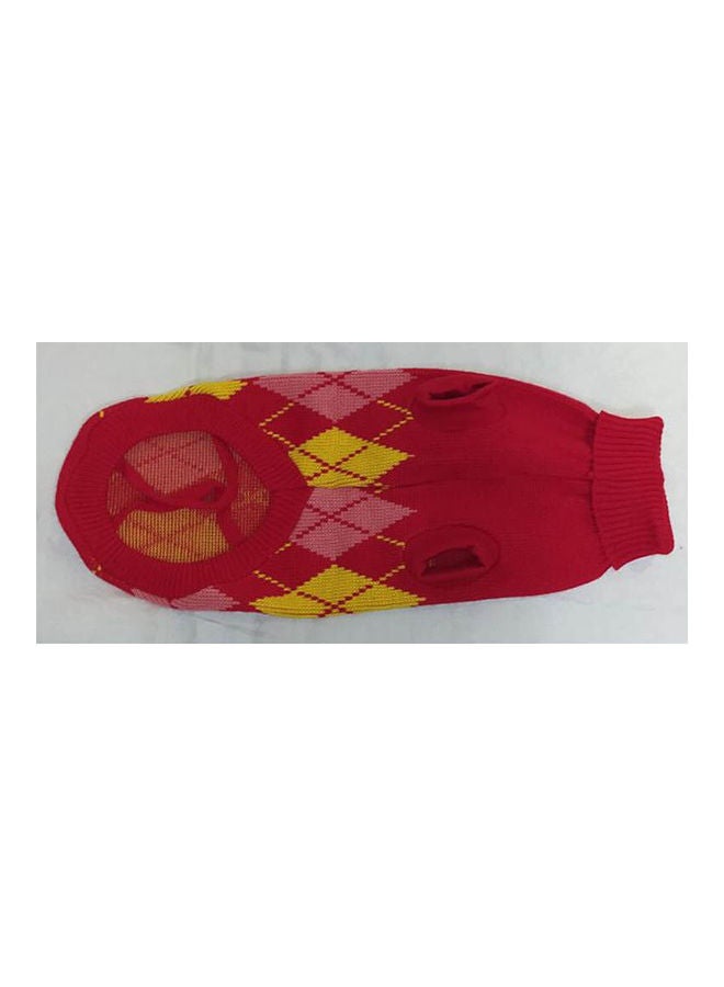 Generic Dog Jumper Coats Winter Small Dog Pet Cat Puppy Sweaters Red 50cm - Image 1