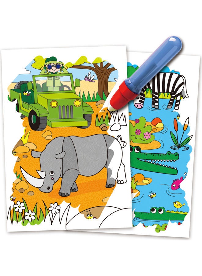 Water Magic - Safari Colouring Book For Children Ages 3 Years Plus Arts & Crafts Paper & Paper Crafts Drawing Pads & Books 14.5x1.5x26.5cm - v1622109103/N47695933A_2