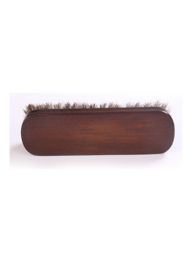 Horsehair Shoe Cleaning Brush Brown - Image 3