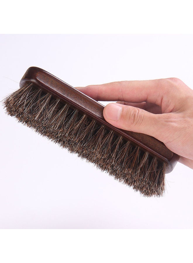 Horsehair Shoe Cleaning Brush Brown - Image 4