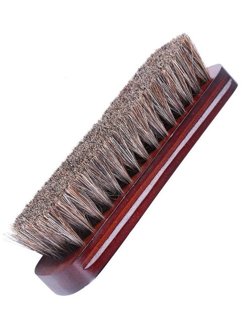 Horsehair Shoe Cleaning Brush Brown