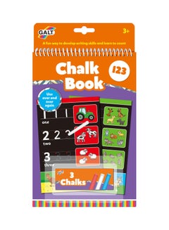 Galt Toys Chalk 123 Counting Book For Children - Stationery Art & Craft Activity Kits 14.70 x 2 x 26cm  - Image 1