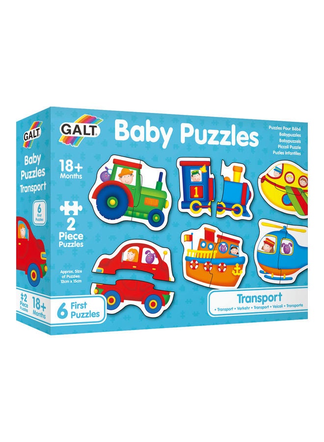 Galt Toys Baby Puzzle - Transport 1003037 Kids Activity Learning Puzzle 23 x 5.2 x 17cm - Image 1