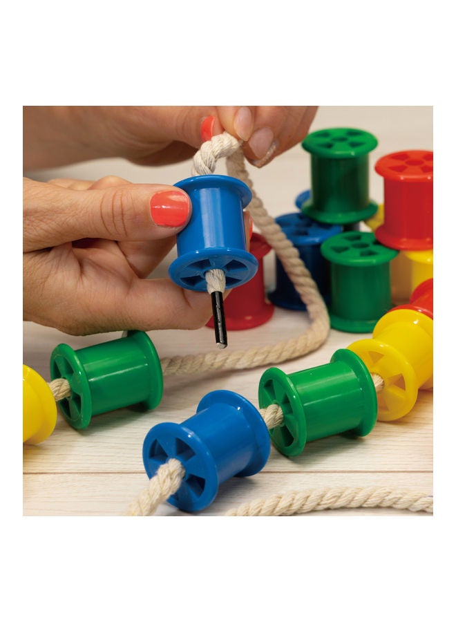 Galt Toys - Cotton Reels, Threading Toy, Sorting, Stacking And Plugging Toy, Ages 3 Years Plus 15.1 x 3.5 x 26.50cm - Image 1