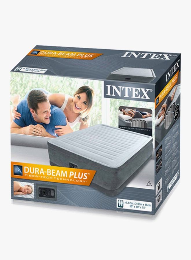 INTEX - Comfort Fiber Tech Bed Grey 80x60x18inch - Image 1