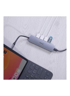 iWalk 7 In 1 USB-C Multiport Adapter Hub Grey  - Image 5