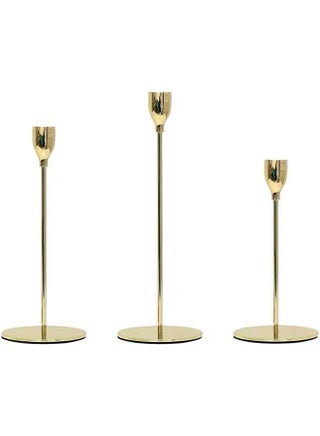 3-Piece Candle Stick Holders Set Gold 10x10x33.5cm - v1622113006/N47696920A_1