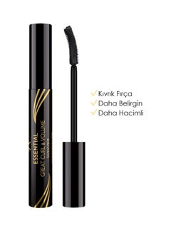 Golden Rose Essential Great Curl And Volume Mascara Black  - Image 5
