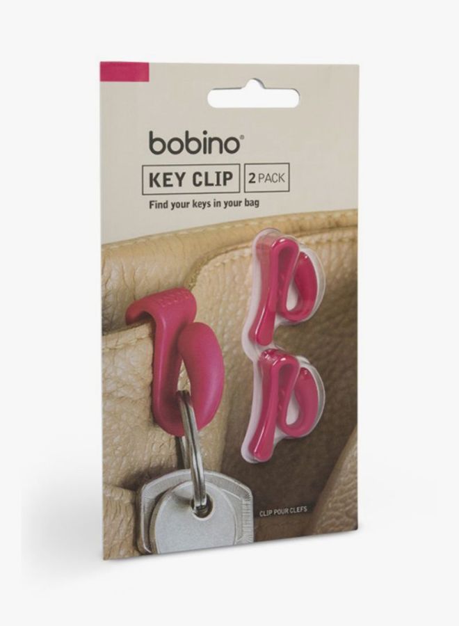 bobino 2-Piece Key Organizer Clip Rubine - Image 3