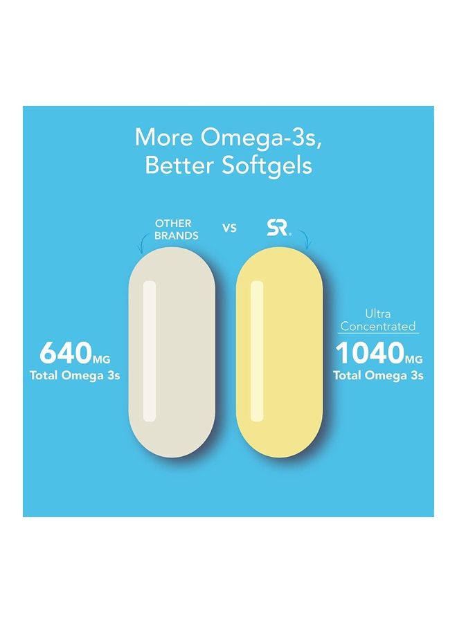 SPORTS RESEARCH - Sports Research Omega -3 Fish Oil Triple Strength  180 Soft Gels - Image 1