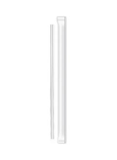 LeDari Disposable Plastic Straw With Cover White 