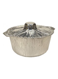 LeDari Aluminum Cooking Pot With Lid Silver 3850ml 