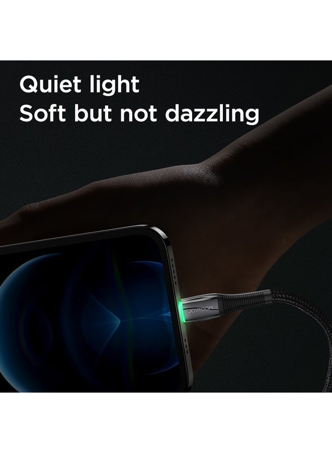 جوي روم - كابل شحن Type C إلى Lightning سريع بتقنية PD بقدرة 20 وات أسود - Image 1