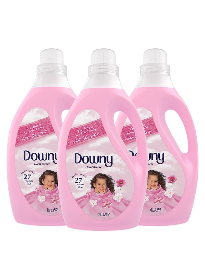 Downy Regular Fabric Softener Floral Breeze Pink 3x3Liters  - Image 1