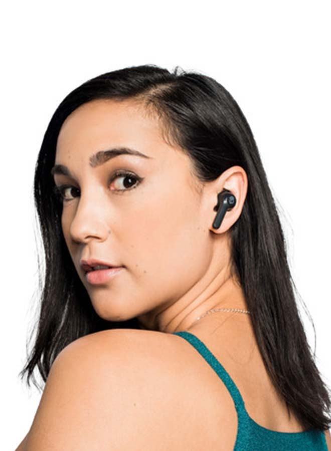 Indy ANC Wireless Noise Cancelling In-Ear Earbuds With Charging Case True Black