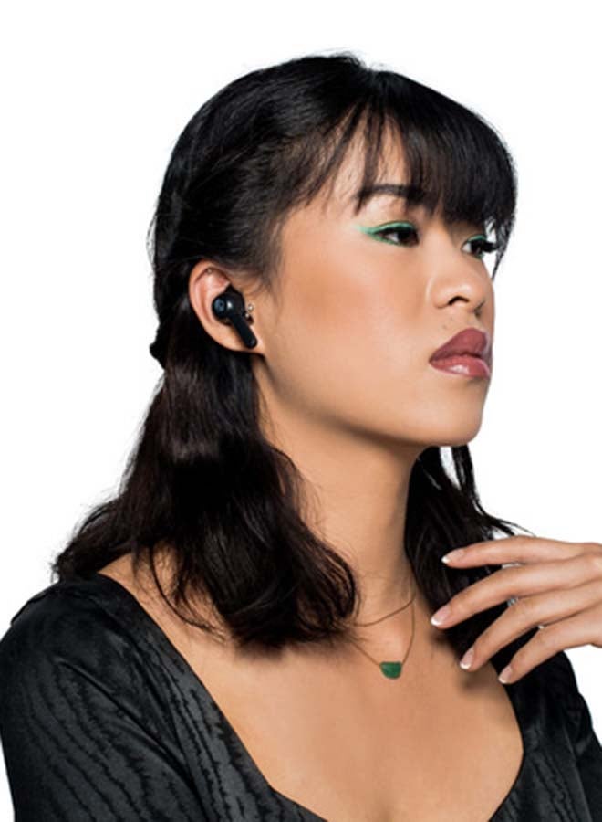 Indy ANC Wireless Noise Cancelling In-Ear Earbuds With Charging Case True Black