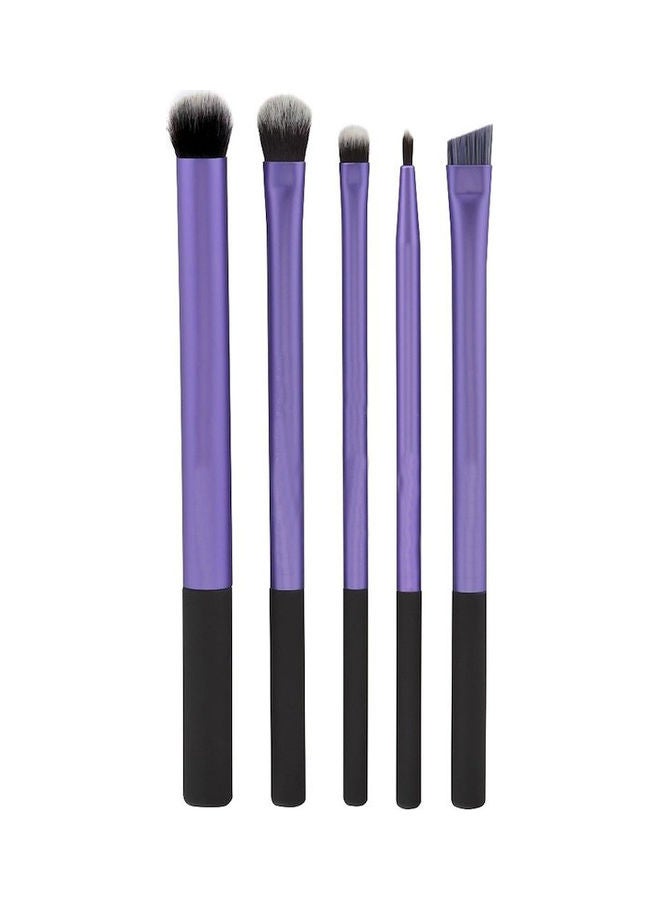 5-Piece Make-Up Brush Set Purple/Black - Image 1