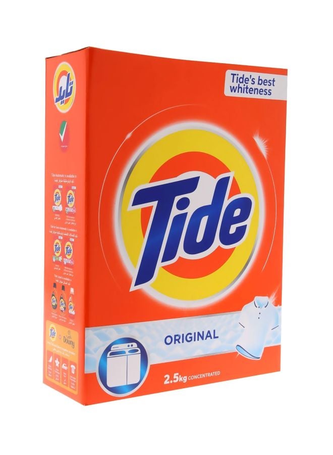 تايد مسحوق غسيل ملابس أصلي معطر للغسالات الأوتوماتيك برتقالي/ أصفر 2.5كيلوجرام - Image 2