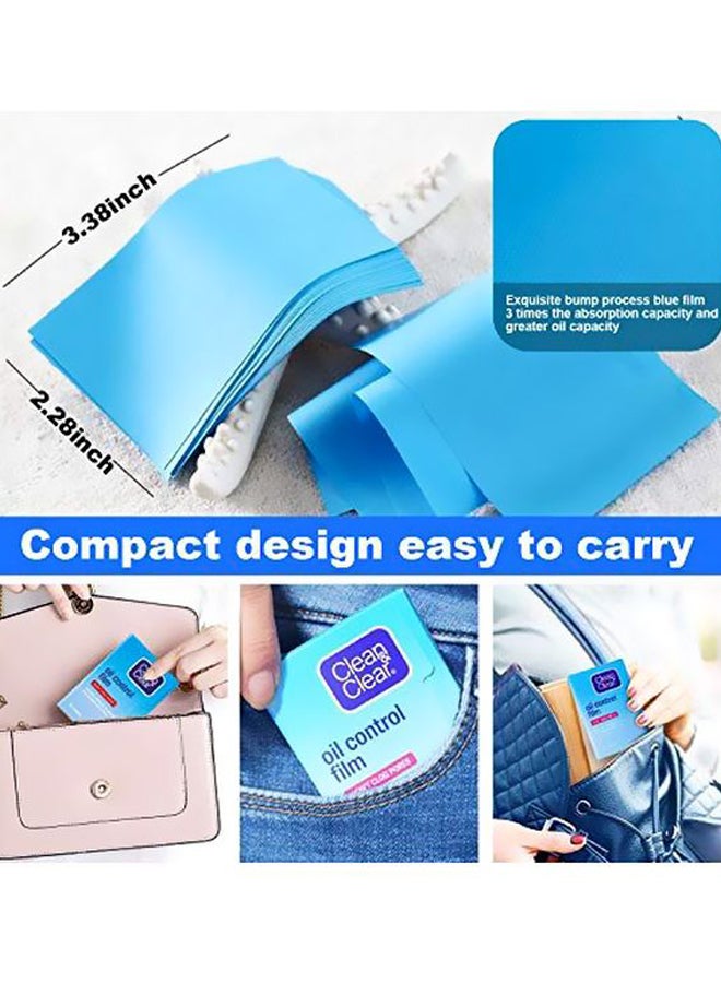 كلين أند كلير عبوة مكونة من 3 أوراق لامتصاص دهون البشرة أزرق - Image 5