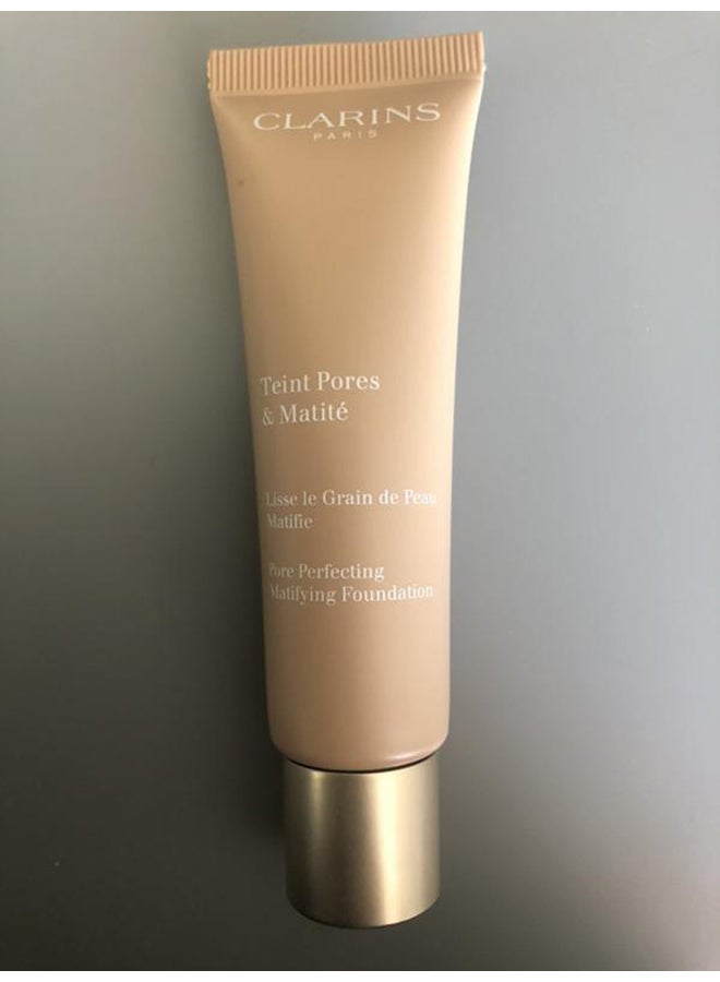 CLARINS - Pore Perfecting Matifying Foundation 04 Nude Amber - Image 1