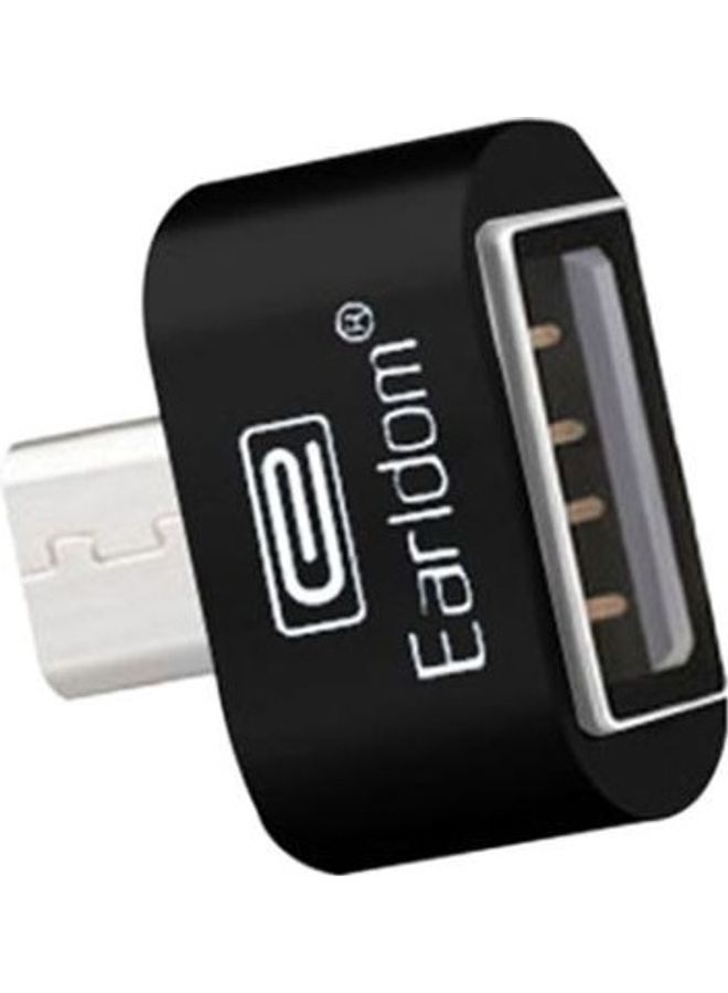 أيرلدوم محول مايكرو USB OTG بخاصية التوصيل والتشغيل المباشر أسود/فضي - Image 1