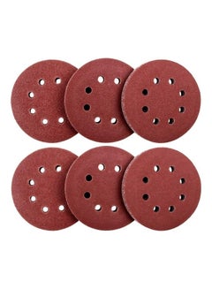 Generic 60-Piece 8 Holes Sanding Discs Sandpaper Brown  - Image 1