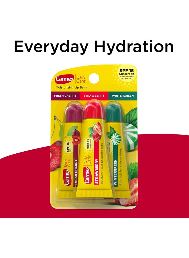 كارميكس عبوة مرطب شفاه ديلي كير مع عامل الحماية من الشمس SPF 15 من 3 قطع شفاف 3x9.9جرام - Image 5
