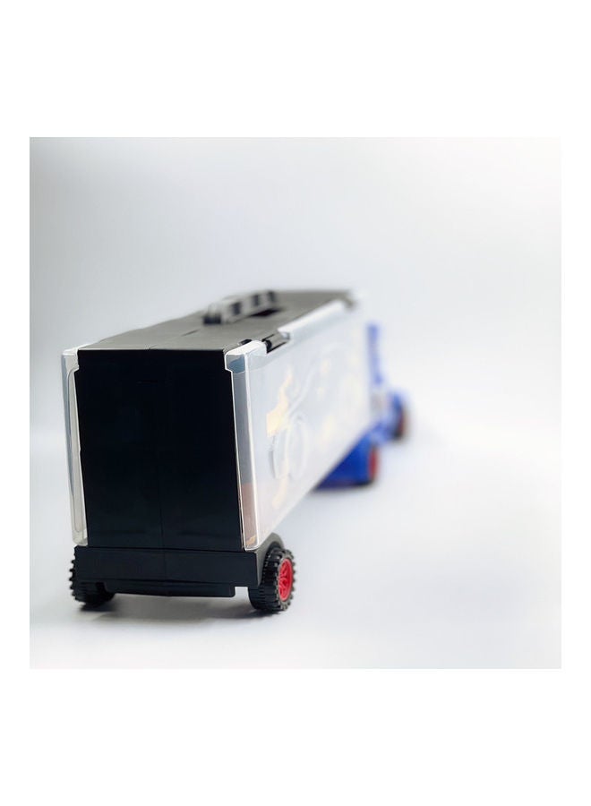 7-Piece Racer Vehicle with Container Truck Mini Pull - Image 3