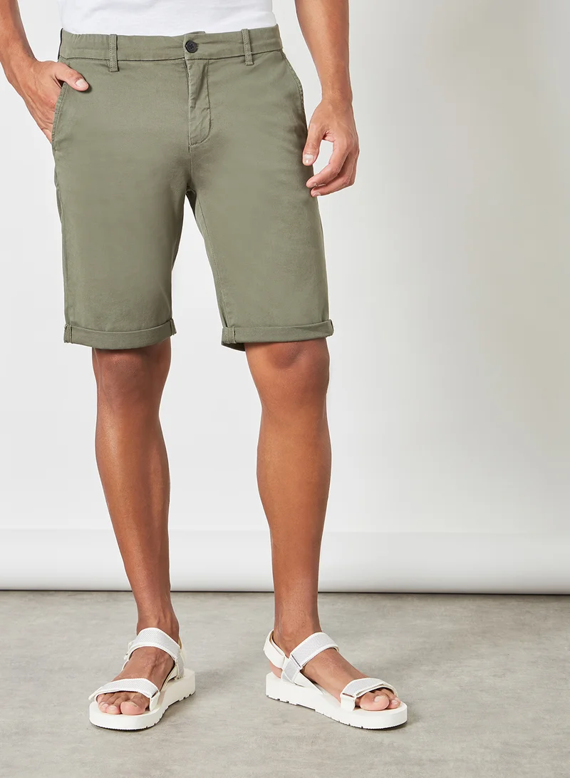 LINDBERGH Roll Up Hem Chino Shorts